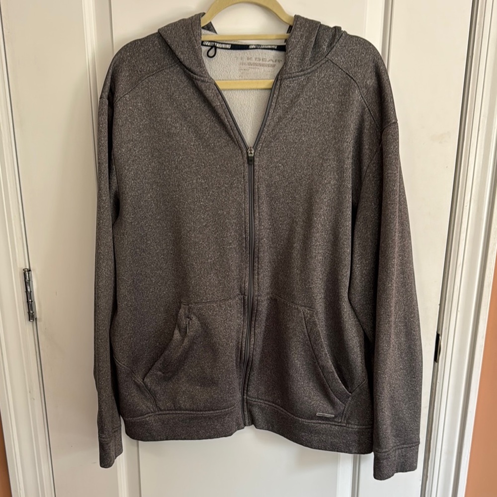 Tek Gear Training Men’s Gray Full Zip Hoodie Size XXL Gray Zip-Up Hoodie Jacket